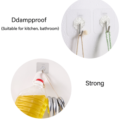 Wall Hooks, Pack of 20 Transparent